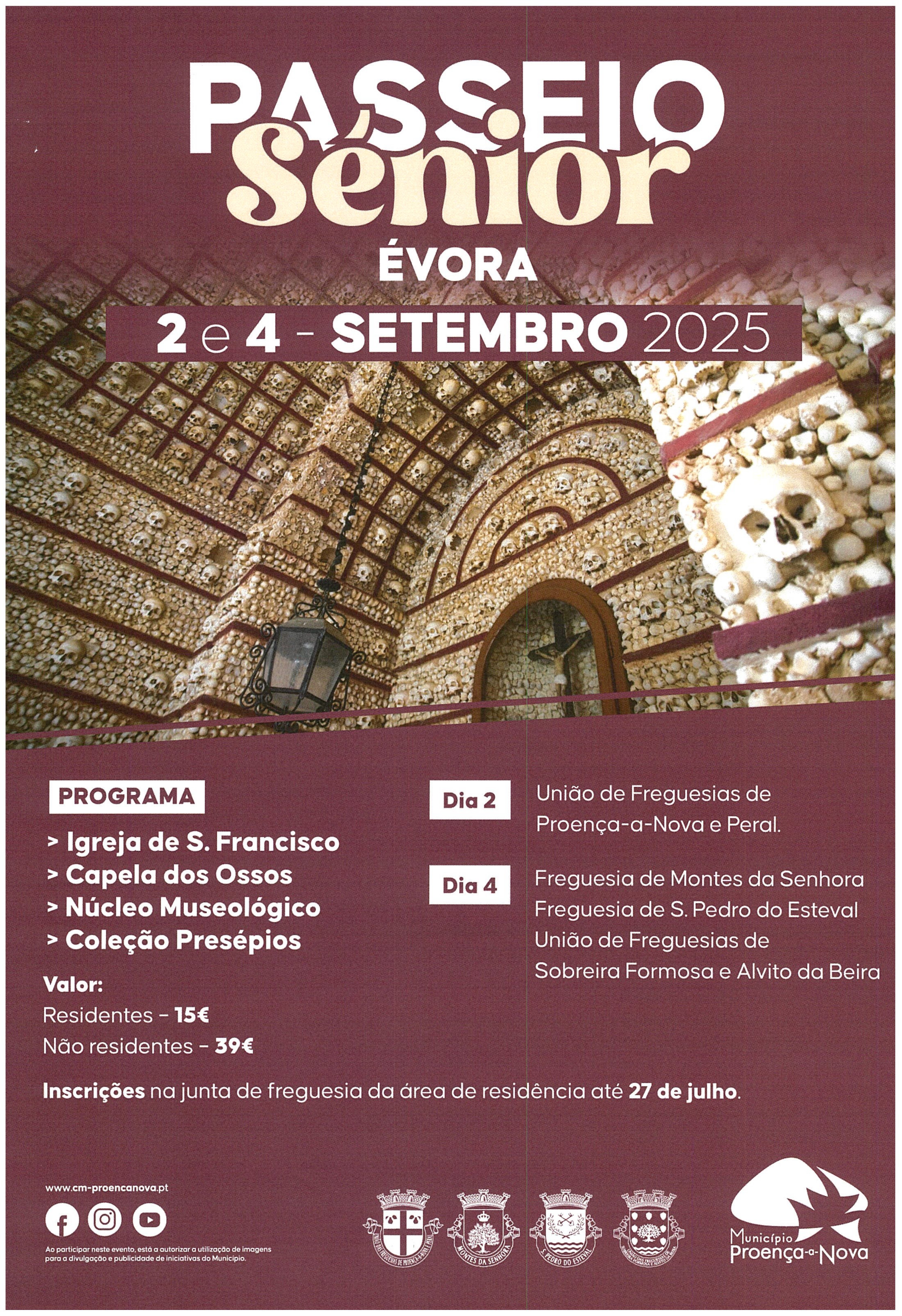 Imagem ABERTAS INSCRIÇÕES PARA O PASSEIO SÉNIOR 2025